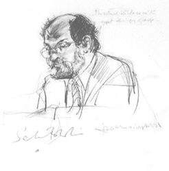 Heather Spears - Artist Sketch of Salman Rushdie