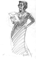 Heather Spears - Artist Sketch of P. K. Page