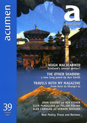 Acumen issue 39 - front cover