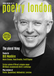 Poetry London, issue 59 front cover