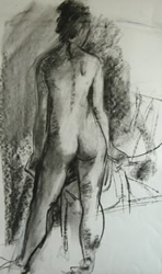 Standing Nude by Barry Elphick