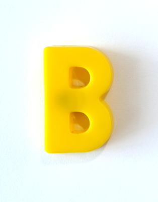 <Matchbox 10 free gift - a B letter fridge magnet