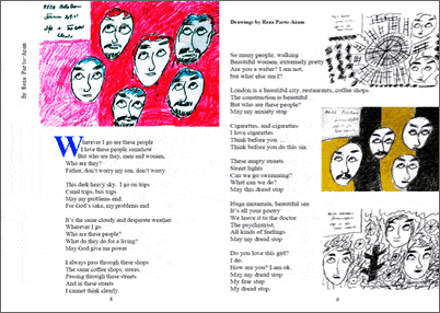 Poem and drawings by Reza Parto-Azam