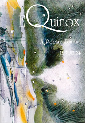 Equinox 24 front cover - abstract art showing trees in landscape