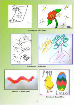 Easter drawings, flowers and other colourful pictures