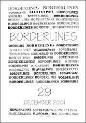 Borderlines 29 - front cover