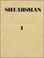 Shearsman 1 - Cover Page