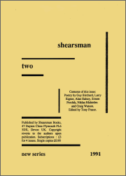 Shearsman 2 New Series - Cover Page