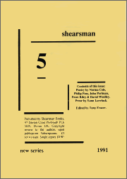 Shearsman 5 New Series - Cover Page