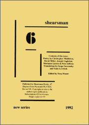 Shearsman 6 New Series - Cover Page