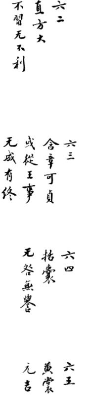 from The I Ching - The Book of Changes - The Image says: - original text in Chinese