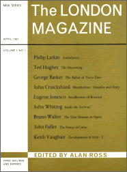 The London Magazine Vol 1 No 1 - Cover Page