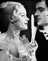 Mary Ure and Jeremy Brett in Middleton's The Changeling at the Royal Court