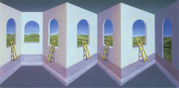 Patrick Hughes - Steps, 2000 (detail)
