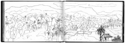 Leo Duff - Cambodian Sketchbook, April 2001