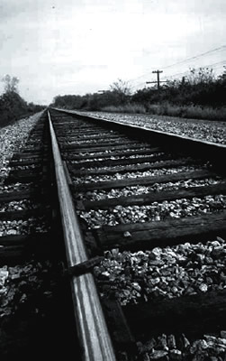 Photograph of train tracks