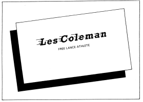 Les Coleman - Free Lance Athlete