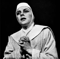 Dorothy Tutin in John Whiting's The Devils at the Aldwych Theatre