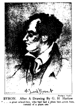 Lord Byron - After a Drawing By G. H. Harlow